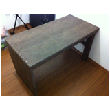 mesa de madeira para churrasqueira